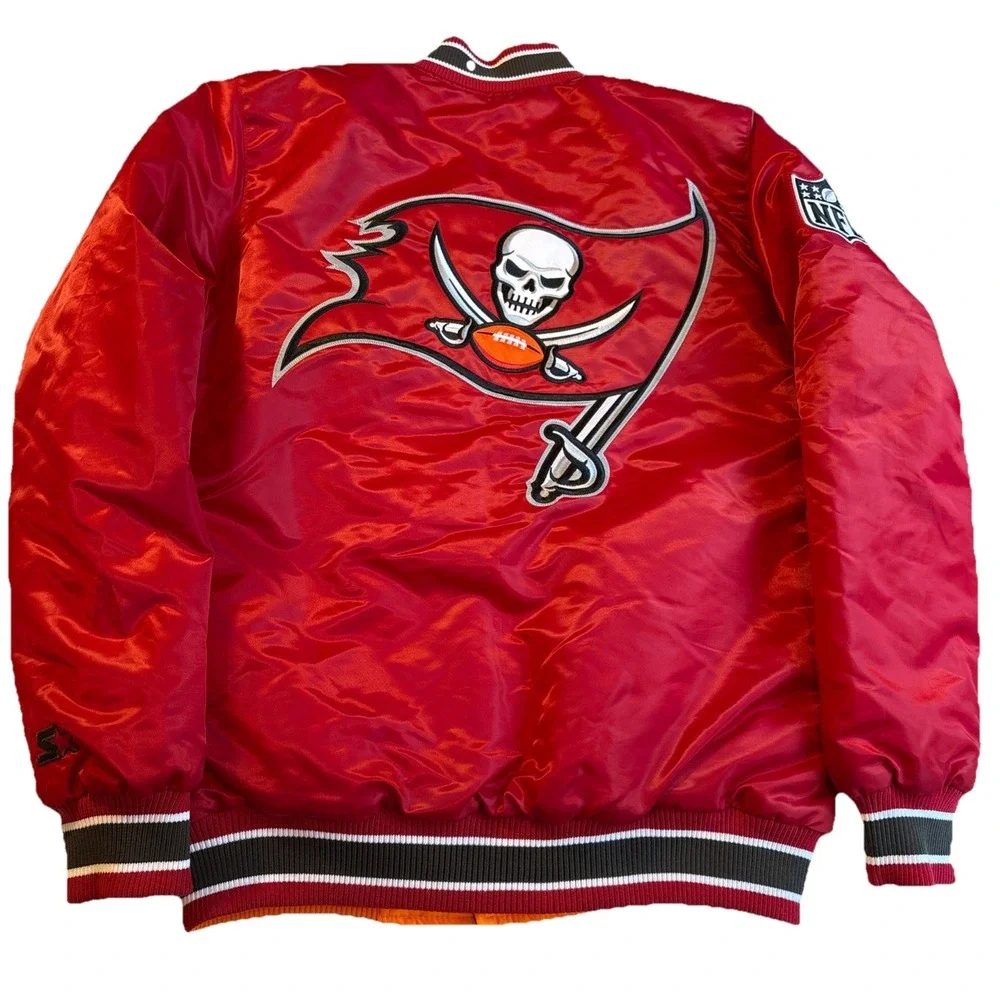 STARTER Reversible Stadium Jacket Tampa Bay Buccaneers NFL Men's‎ LARGE